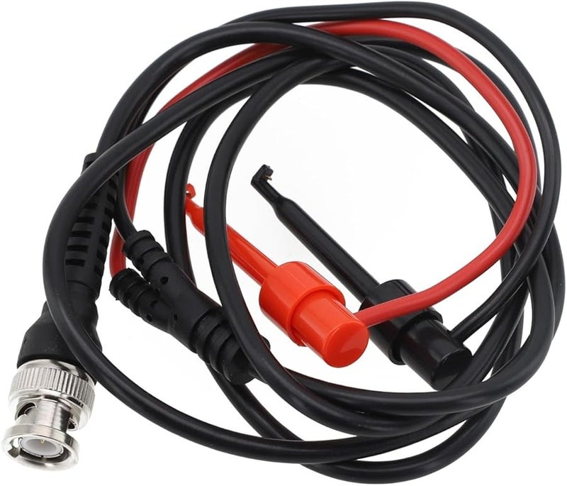 P1007 Double Hook Probe BNC Male Connector 120cm Cable for Oscilloscope Signal Generator - Image 1